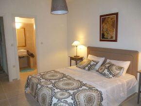 Second Bedroom with double bed and bathroom