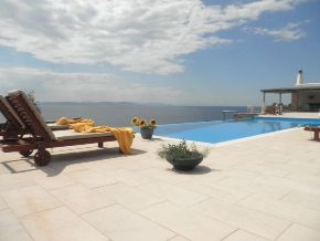Swimming pool and sunbeds