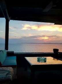 Overlooking the sea